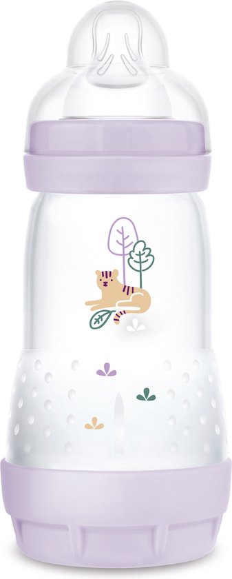 MAM Babyfles Easy Start Anti-Colic Elements Lila 260 ml, 1 st van MAM