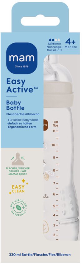 MAM Easy Active Babyfles 4+ mnd - 330 ml van Merkloos