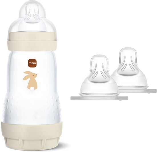 MAM - Easy Start Anti-Colic Babyfles Uni 260 ml + Speen Maat 2 van Merkloos