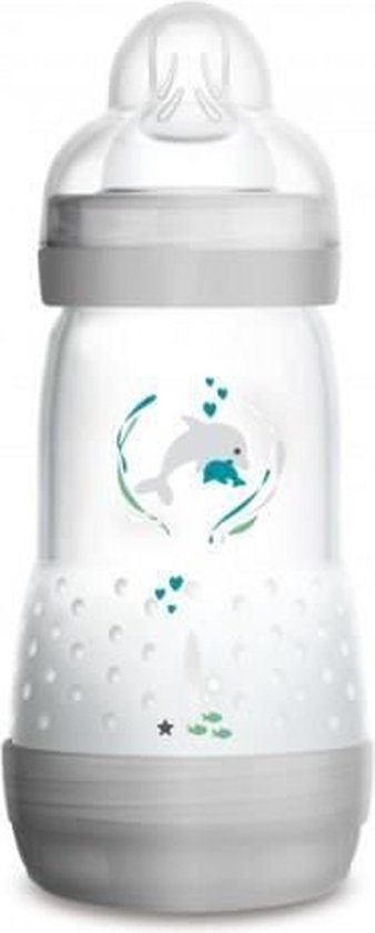 MAM Easy Start Zuigfles 260 ml 2 Maanden en + Voeding 2 (Kleur : Mauve kat)