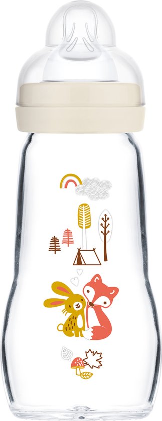 Mam Glazen Zuigfles 260 ML (Unisex) van MAM