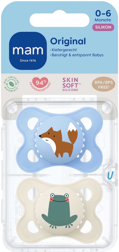 MAM Original Fopspeen - 0-6 Mnd - Blue