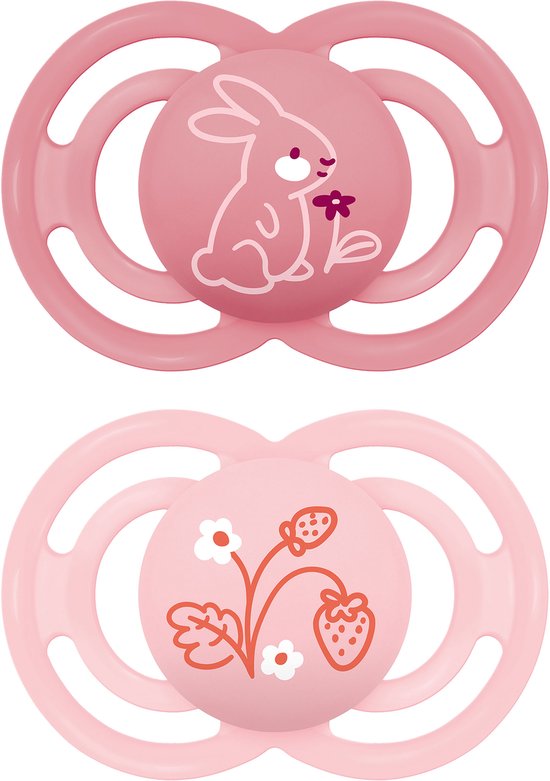 MAM - Perfect Fopspeen - Glow in the Dark - 16+ Maanden - Roze van Merkloos