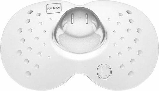 MAM - Tepelhoedjes - Skinsoft-Siliconen - Zachte Pasvorm - Maat L - 2 stuks van MAM