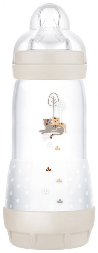 MAM Zuigfles Easy Start 320 ml 4 Maanden en + Stroomsnelheid 3 Snel (Kleur : Zand)