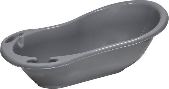 MamaLoes Babybadje - Grijs - 86x38 cm - Inclusief stop
