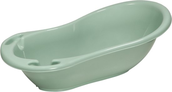 MamaLoes Babybadje - Stone Green - 86x38 cm - Inclusief stop van Mamaloes