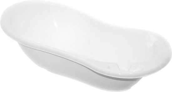 MamaLoes Babybadje - Wit - 86x38 cm - Inclusief stop van Merkloos