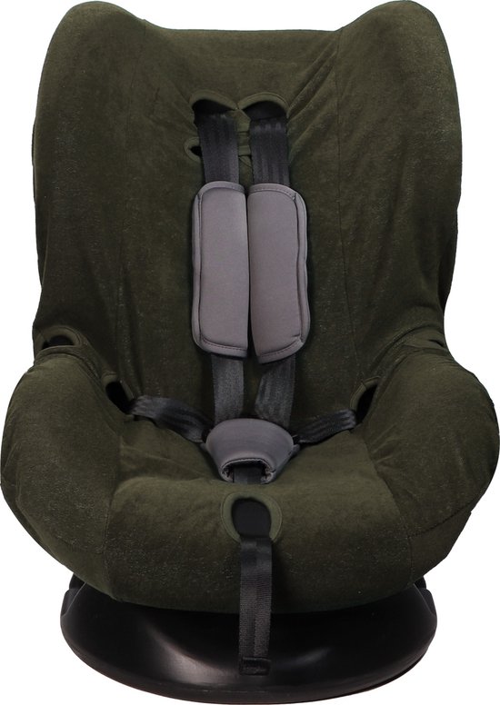 MamaLoes Badstof Groen Groep 1+ Autostoelhoes ML010702 van Mamaloes