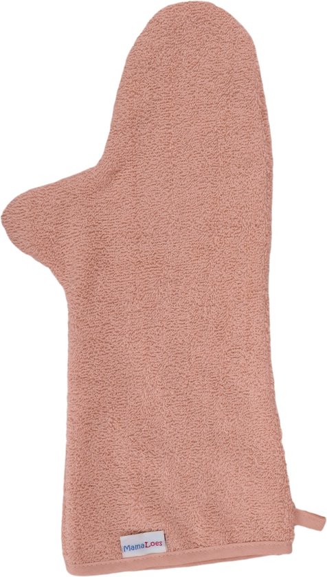 MamaLoes Badstof Roze Lange Baby Washand van Merkloos