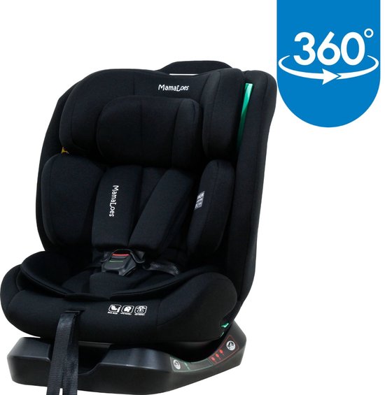MamaLoes Bo Zwart 40-150 cm i-Size Autostoel van Merkloos