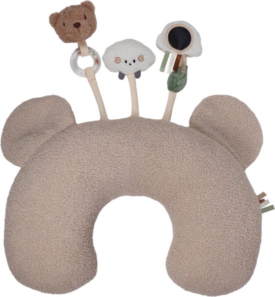 MamaLoes Bowie de Beer Buiktrainer Baby - Buikligtrainer - Tummy Time kussen - Buikkussen - Activiteitenkussen van Merkloos