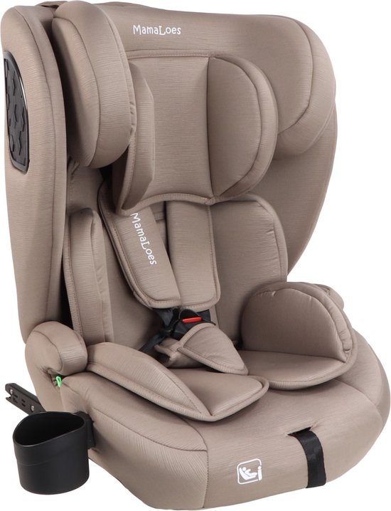 MamaLoes Mick Taupe Isofix 76-150 cm i-Size Autostoel