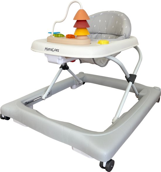 MamaLoes Mikko Grijs Baby Walker Loopstoel van Merkloos