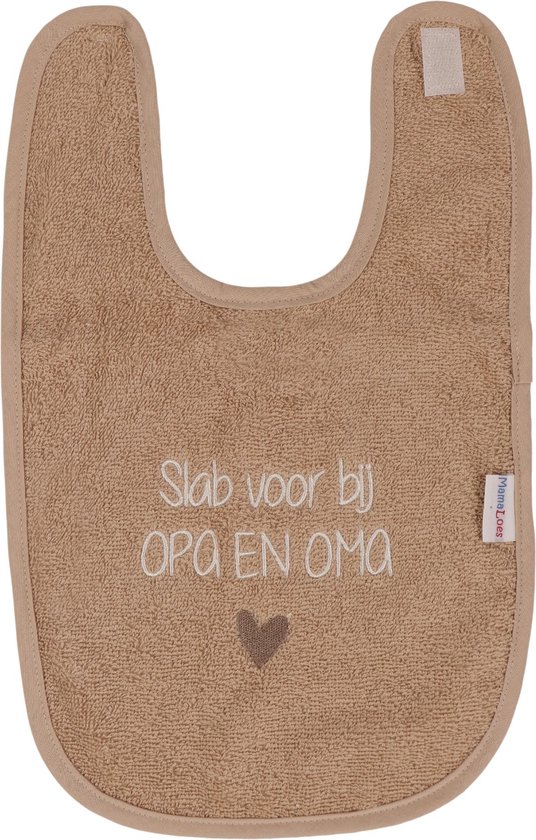 MamaLoes Nougat ''Slab Voor Bij Opa & Oma'' Tekst Slab van Merkloos