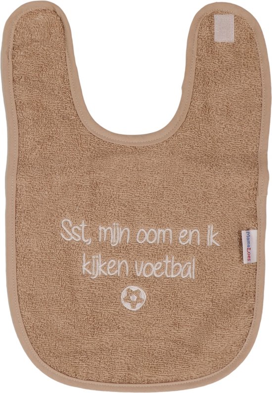 MamaLoes Nougat ''Sst, Mijn Oom en Ik Kijken Voetbal'' Tekst Slab van Merkloos