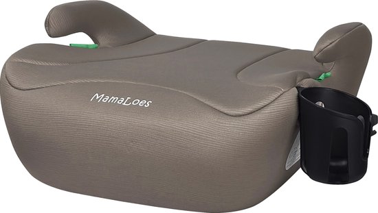 MamaLoes Pip Taupe Isofix 125-150 cm i-Size Booster van Merkloos