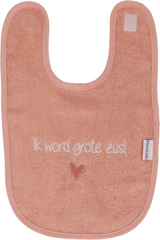 MamaLoes Roze ''Ik Word Grote Zus!'' Tekst Slab - Aankondiging van Merkloos