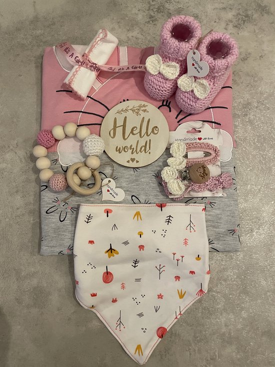 Maminobaby.nl baby geschenkset meisjes | Kraamcadeu | Babyshower van Maminobaby.nl
