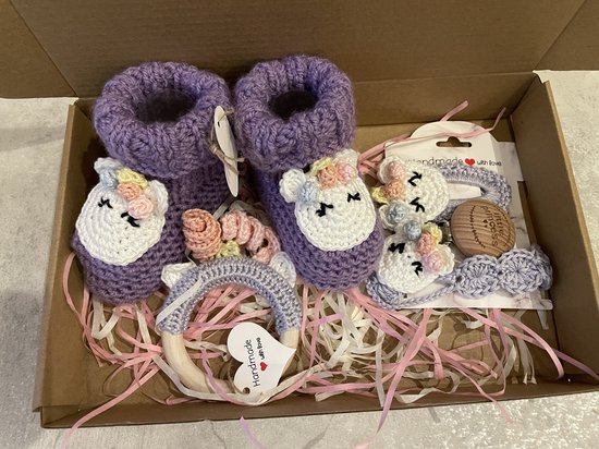 Maminobaby.nl baby geschenkset meisjes | Unicorn| Kraamcadeu | Babyshower van Maminobaby.nl