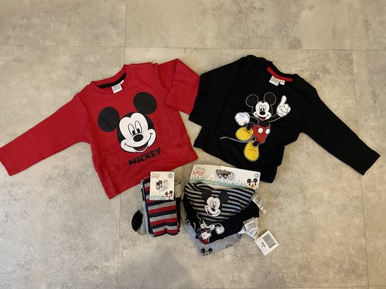 Maminobaby.nl | Baby geschenkset| Mickey mouse | Kraamcadeau | Babyshower van Maminobaby.nl