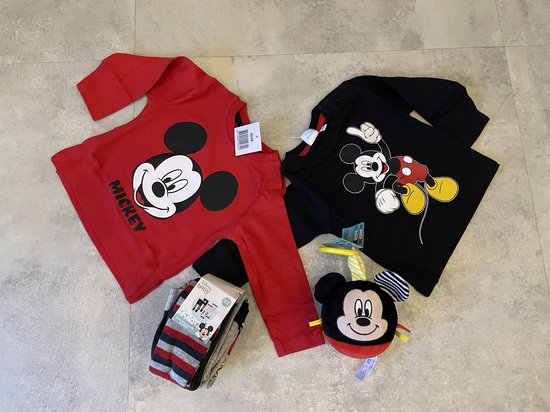 Maminobaby.nl | Mickey mouse | Baby geschenkset | Kraamcadeau | Babyshower | Geschenkset | Kraamcadeau | Baby Geboorteset | Cadeauset | Baby Speelgoed | Gender Reveal Gift