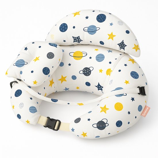 Mammie Voedingskussen - Zwangerschapskussen met Afneembare Hoes - Comfortabel Ondersteuningskussen voor Borstvoeding van Merkloos