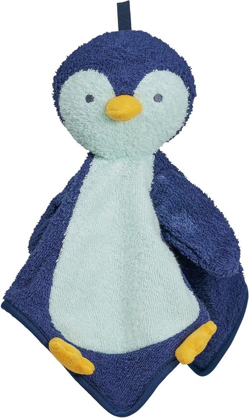 Manhattan Toy Penny Penguin Scrub-a-Dubbie Bathing Doll Wash Cloth for Infants, Toddlers and Children
