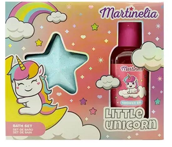 Martinelia Little Unicorn - Badset voor Meisjes - 1 stuk, badschuim, kleurrijke kogel van Merkloos