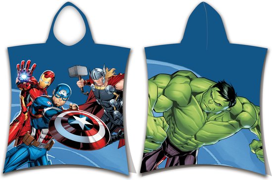 Marvel Avengers Poncho / Badcape Action - 50 x 115 cm - Katoen van Marvel