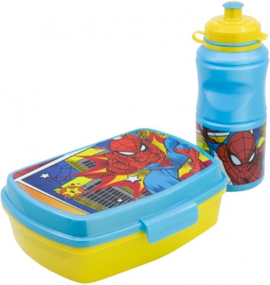 Marvel Spiderman drinkbeker + brooddoos van Marvel