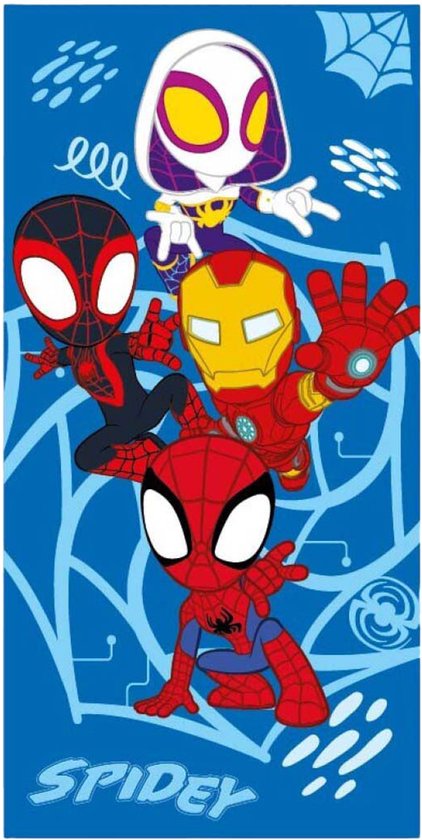 Marvel - Spidey and his Amazing Friends - Strandlaken - Handdoek - 70x140 Cm - Polyester van Marvel