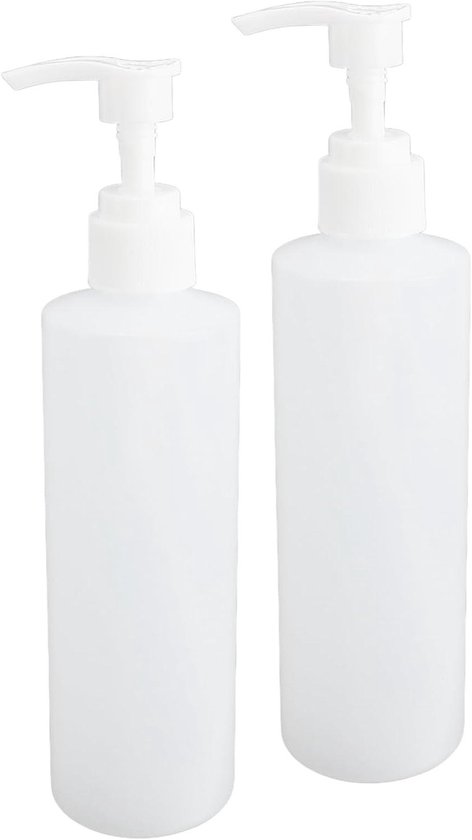 Massage Olie Warmer Flesjes Dispenser 250 ml - Set van 2 - Hervulbare Containers voor Lotion - Shampoo Pomp Fles - Verwarmen & Vervangen