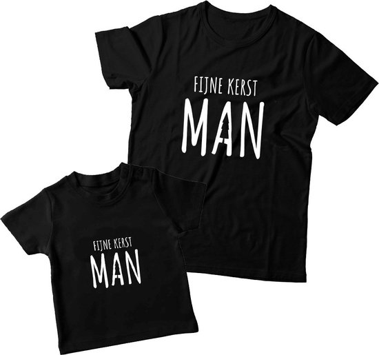Matching kerstshirts Vader & Zoon/Dochter | Fijne kerst man van Familymadexs