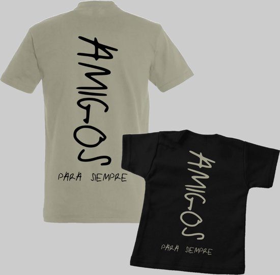 Matching shirts vader en zoon-Vaderdag cadeau-Cadeau voor Papa-Heren Maat L-Kind Maat 134/146 van Merkloos