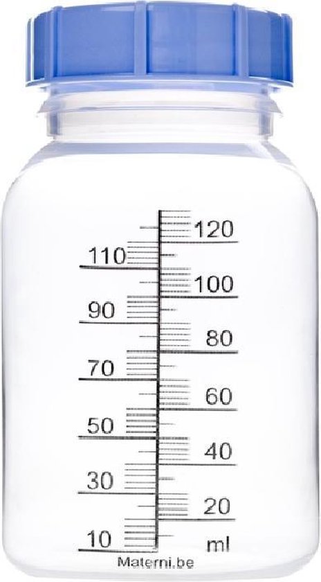 Materni Moedermelkfles 120 ml met dop t.b.v. borstvoeding - 20 stuks van MATE