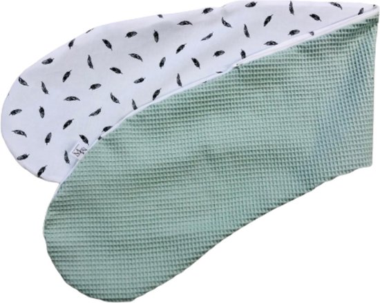 Mauties Mama - Voedingskussenhoes - veren mint van Mauties Mama
