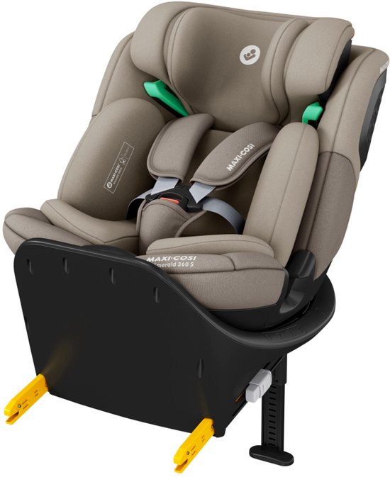 Maxi-Cosi Emerald 360 S i-Size - Autostoel - Tonal Truffle - Vanaf de geboorte tot 12 jaar van Merkloos