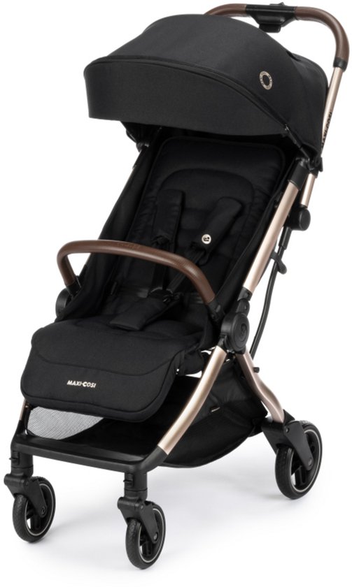 Maxi-Cosi Eva3 wandelwagen - Essential Black Champagne - Buggy - 0 - 4 jaar, 0 - 22 kg - Lichtgewicht & Compact