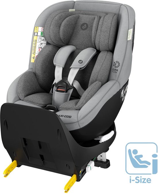 Maxi-Cosi Mica Pro Eco i-Size Autostoeltje - 360° draaibaar - Gerecyclede stoffen - Authentic Grey - Vanaf de geboorte tot ca. 4 jaar van Maxi-Cosi