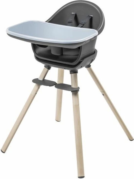 Maxi-Cosi Moa 4-in-1 Meegroeikinderstoel - 6 maanden-7 jaar(0-25 kg) - Beyond Graphite -Peuterkrukje en een Klein Bureau met Stoeltje van Maxi-Cosi