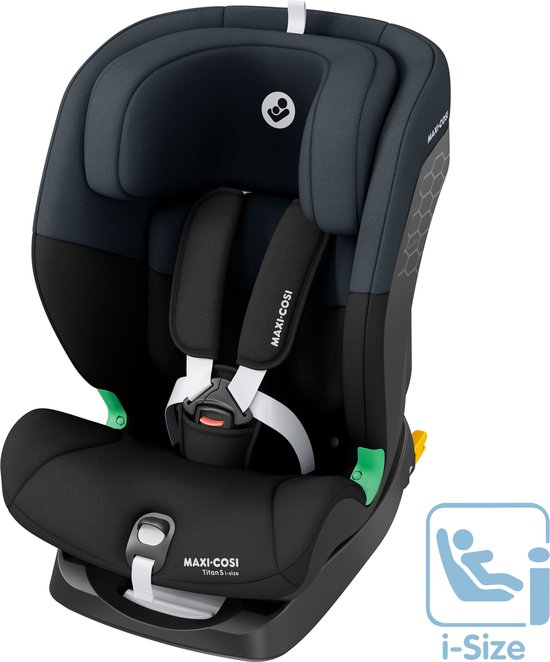 Maxi-Cosi Titan S i-Size - Autostoeltje - Tonal Black - Vanaf 15 maanden tot 12 jaar oud van Maxi-Cosi