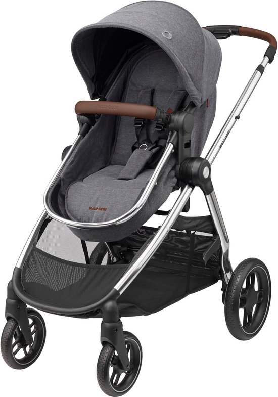 Maxi-Cosi Zelia³ Luxe 2-in-1 Kinderwagen - Omkeerbare zitting - Eenhandvouw - Twillic Grey - Vanaf de geboorte tot ca. 4 jaar van Maxi-Cosi