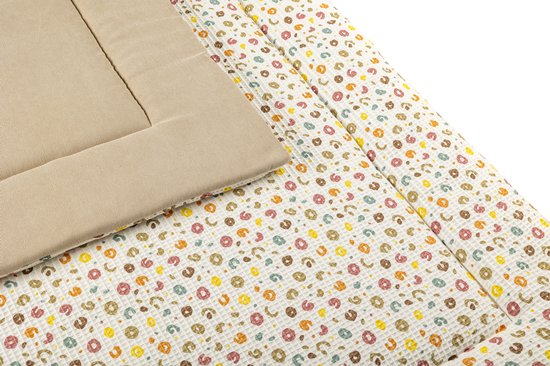 May Lovely - Speelkleed - Babykleed - Beige - Kleuren - Groot, heerlijk zacht en extra dik ! - Jumping cheeta - 150 x 120 cm van May Lovely