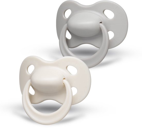 Medela Baby Fopspeen Origin. 0-6m Unisex Pastel Duo Licht beige/donker beige van Medela