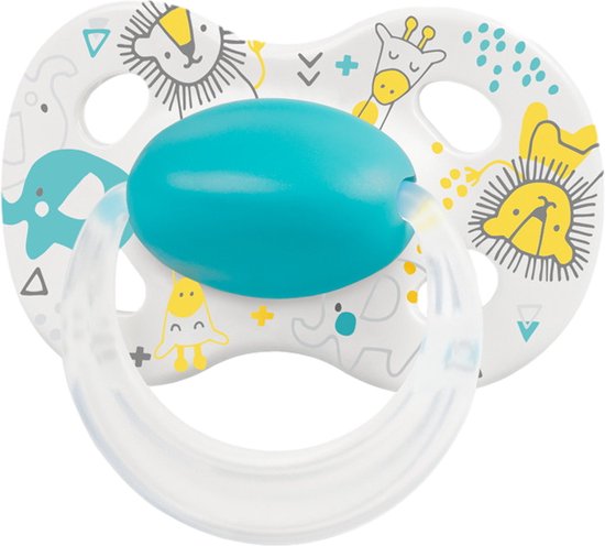 Medela Baby Fopspeen Original Hoge acceptatie orthdontisch ergonomische vorm - Turquoise Blauw - 6-18 maanden - 1 stuks van Merkloos