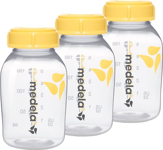 Medela flesjes voor het bewaren van moedermelk - BPA-vrij - Verpakking van 3x 150 ml van Medela