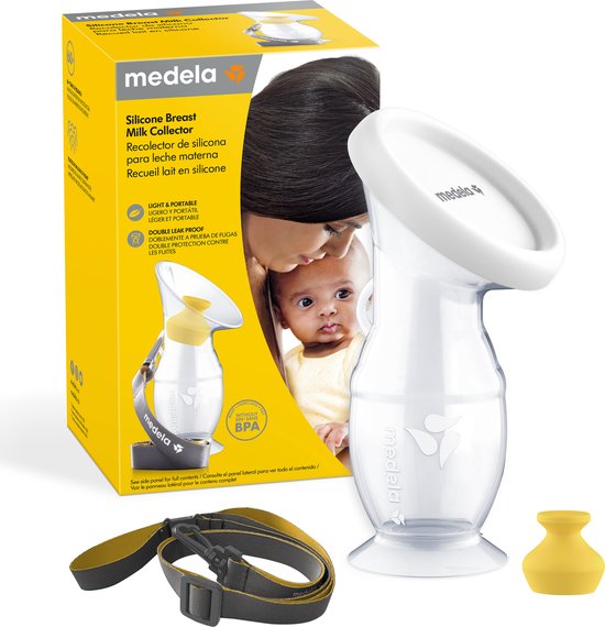 Medela Siliconen Moedermelkcollector - Melk collector borstvoeding - Siliconen borstkolf - 100 ml moedermelk van Medela