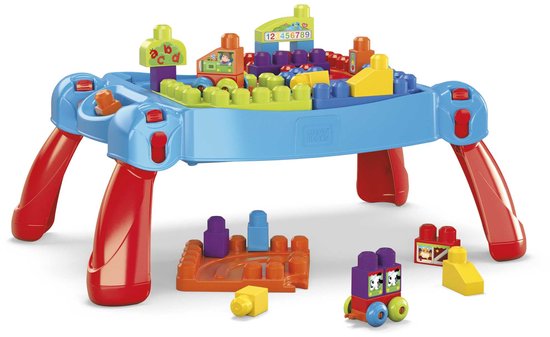 Mega Bloks First Builders - Speel- en Leertafel - Constructiespeelgoed van Mega Bloks