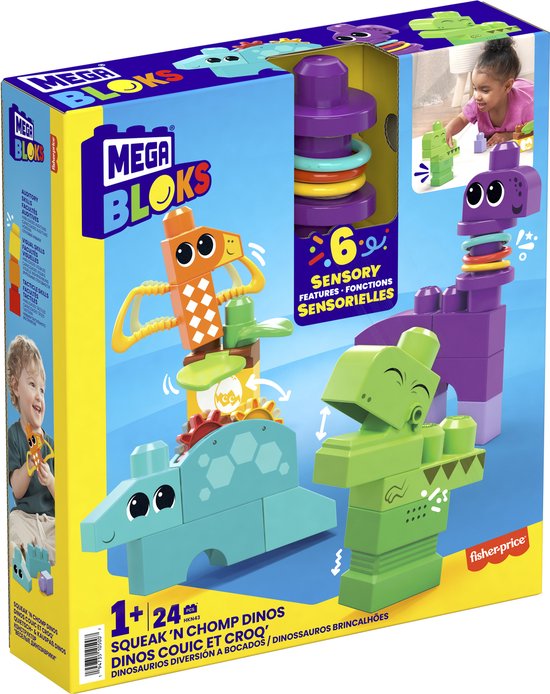 MEGA BLOKS Piep en Knars Dino's van Mega Bloks